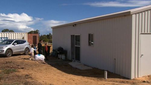 The Nouwland family have been living in a shed for the past six months as their "dream" of a moving into a new home never materialised.