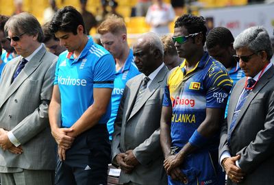 England and Sri Lanka stopped before their one-day international.