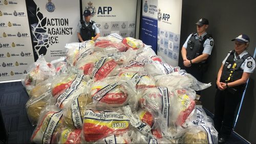 It is the largest drug bust in Australia's history.