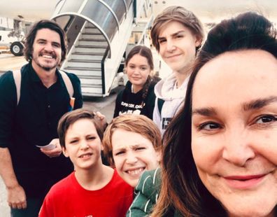 Kate Langbroek family selfie