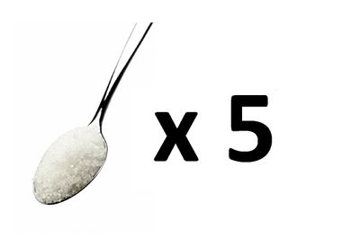 <strong>Answer: C - 5 teaspoons of sugar</strong>