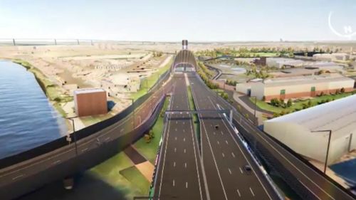 The proposed West Gate Tunnel. (9NEWS)