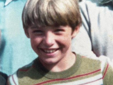 Hugh Jackman as an eight-year-old growing up in Sydney.