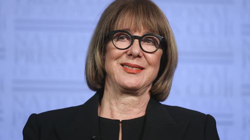 Professor Mary-Louise McLaws, epidemiologist with UNSW, during an address to the National Press Club of Australia in Canberra on Wednesday 10 February 2021. 