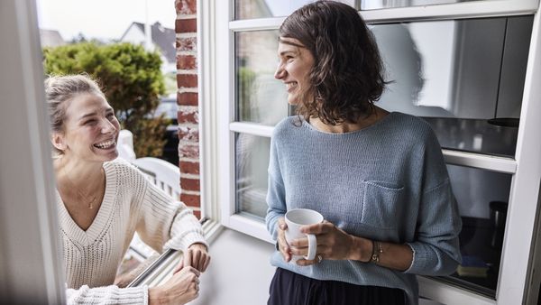 Women talking