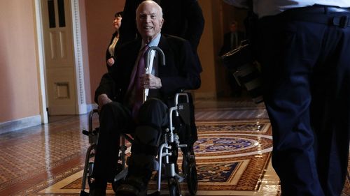 Mr McCain announced he was battling the disease last year.