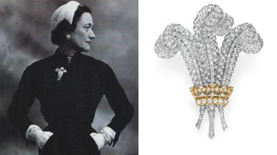 The Prince of Wales feathers brooch
