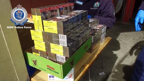 Officers seized 1,550 cartons of cigarettes.