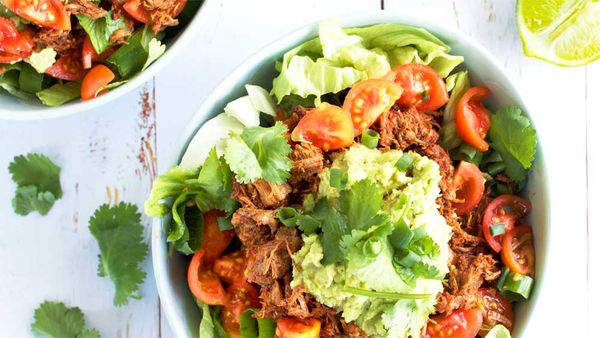 Live Love Nourish's healthy beef burrito bowl recipe