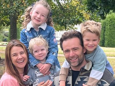 Harry Judd and wife Izzy and their family