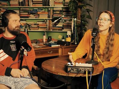 Jessie Cave and Alfie Brown podcast