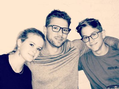 Ryan Phillippe with daughter Ava and son Deacon.