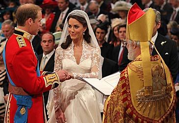 Who conducted the marriage of Prince William and Kate Middleton?