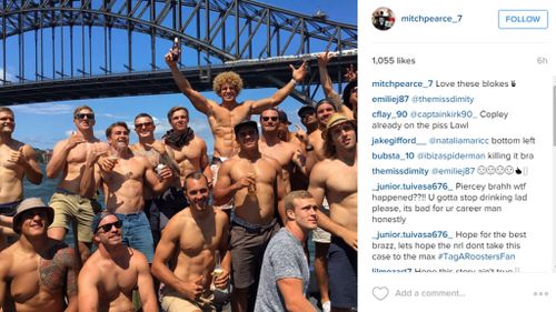 An image uploaded by Mitchell Pearce earlier on Australia Day. (Instagram/mitchpearce_7)
