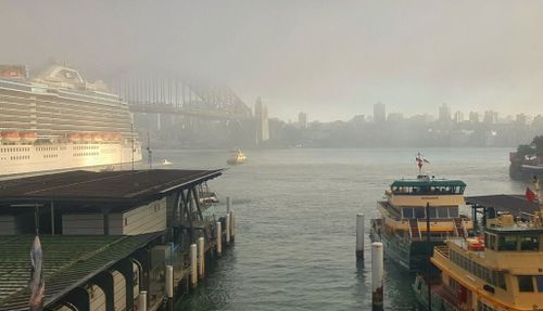 A foggy start in Sydney this morning.