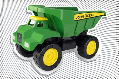 John Deere green dump truck toy