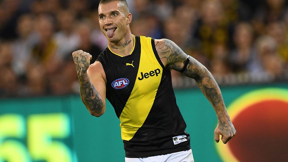 Richmond Tigers star Dustin Martin adds to his bargaining power in dominant win over Carlton