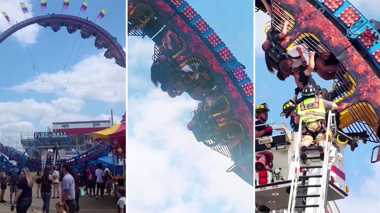 Rollercoaster In US Gets Stuck, Riders Left Hanging Upside Down For Nearly  45 Minutes