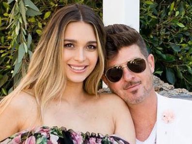 April Love Geary and Robin Thicke