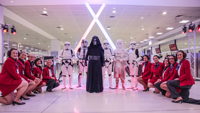 Virgin Atlantic collaborated with Walt Disney for a special flight marking the opening of Galaxy's Edge.