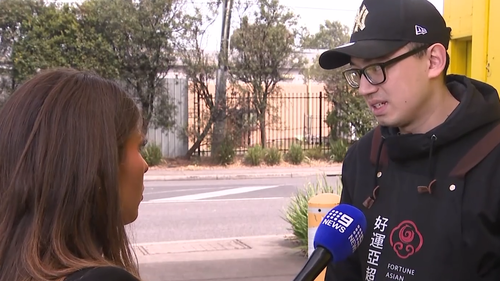 Store owner Homer, who is a new dad, claims he was also threatened with a machete.