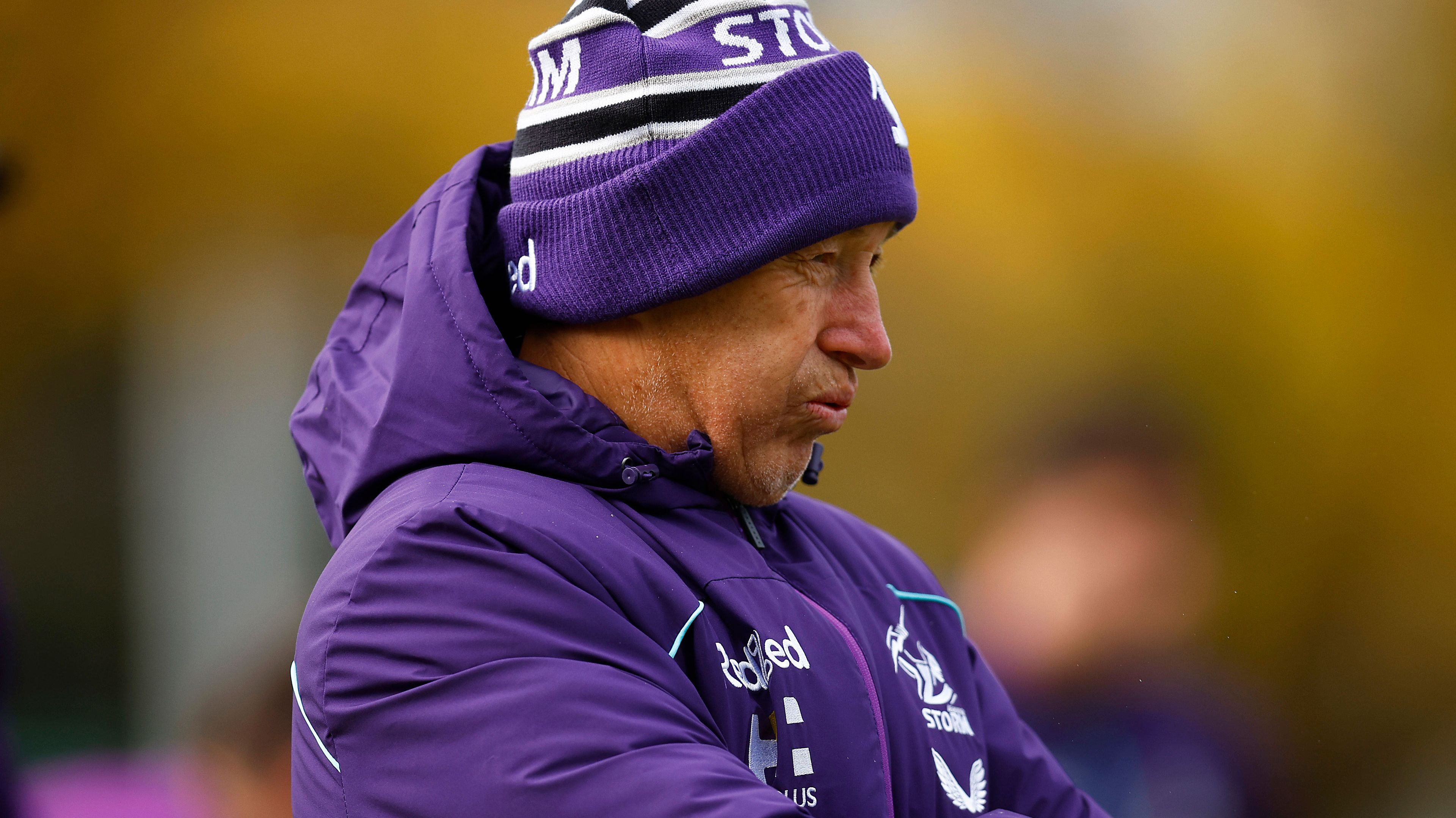 Craig Bellamy at a Storm training session.