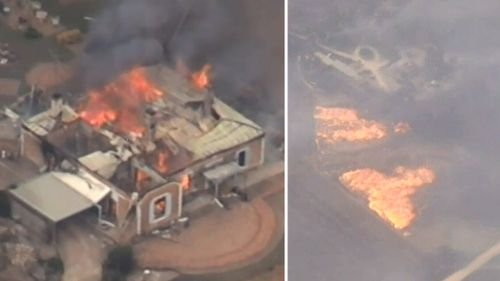 At least 16 homes have been burned down. (9NEWS)