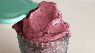 Recipe:&nbsp;<a href="http://kitchen.nine.com.au/2017/05/18/11/12/healthy-blueberry-ice-cream" target="_top">Two ingredient blueberry 'ice-cream'</a>