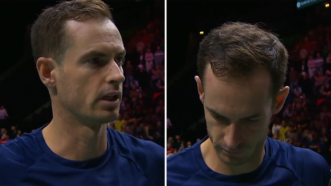 Andy Murray cries and dedicates Davis Cup match win to grandmother after missing her funeral