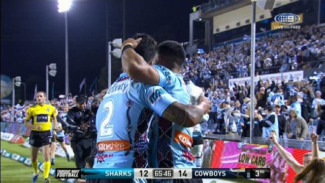 Sharks fight back to bite Cowboys in NRL