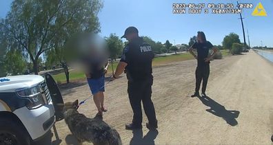 Arizona officers rescue dog in canal