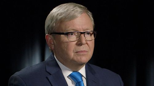 Former prime minister Kevin Rudd on 'The Killing Season'. (ABC TV)