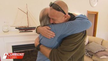 Grieving father's long awaited reunion with constable after daughter was murdered