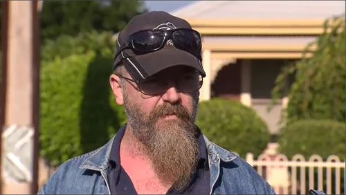 Andrew Staalstra chased after the man allegedly responsible for the murder of an elderly neighbour overnight. Picture: 9NEWS.
