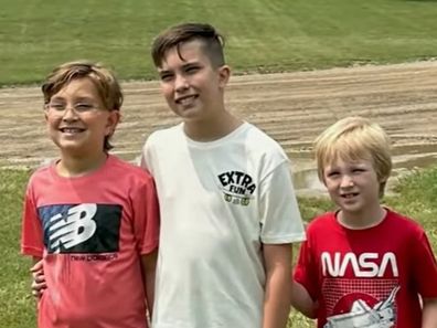 Noah and Weston's bravery was recognized by the local Sherriff's office. 