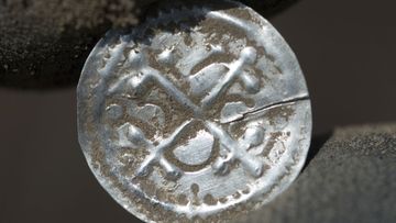 The dig was sparked when a silver coin was unearthed in January by two amateur archaeologists, 