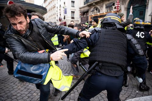 Several demonstrations were expected across France on Saturday (local time), including a march in the city of Versailles.