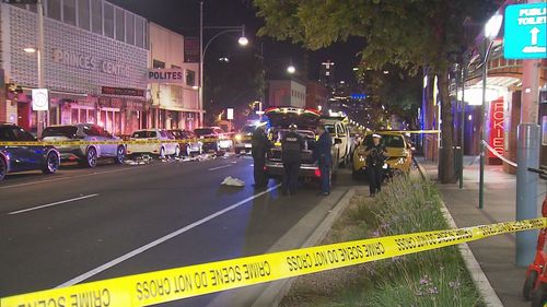 Emergency services found a 23-year-old man with serious injuries to his che﻿st outside of an accommodation complex on Hindley Street at 8pm following reports of a stabbing. 