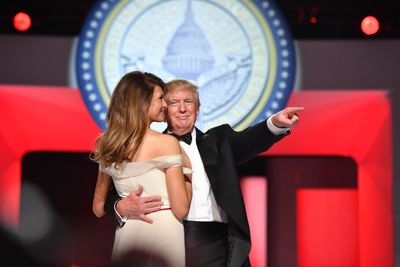 Melania and Donald Trump glow at the Freedom Ball in 2017