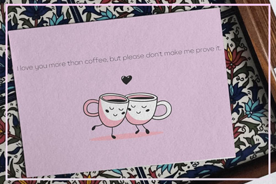 9PR: BEDAZZLE More Than Coffee Card 