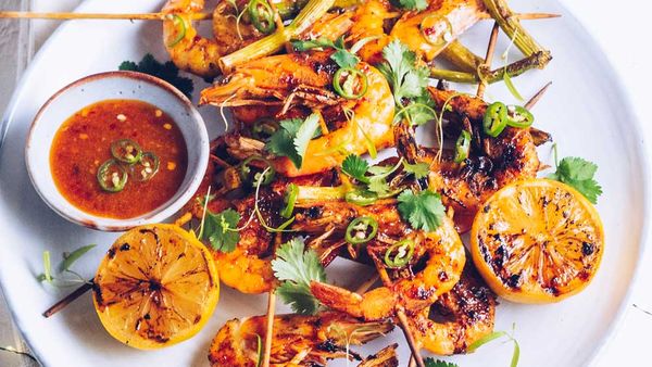 Prawn skewers