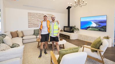 EMBARGO 31/8/25 THE BLOCK 2025 House 5 Robby and Mat Living and Dining Room