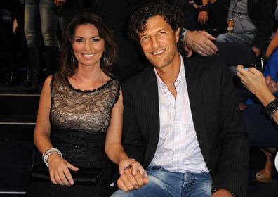 Shania Twain and Frédéric Thiébaud at the 2011 CMT Music Awards in Nashville, Tennessee.