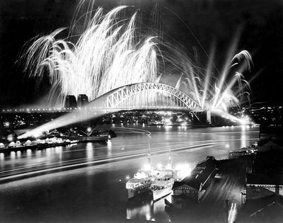 1951: Golden Jubilee of Federation, Sydney Harbour