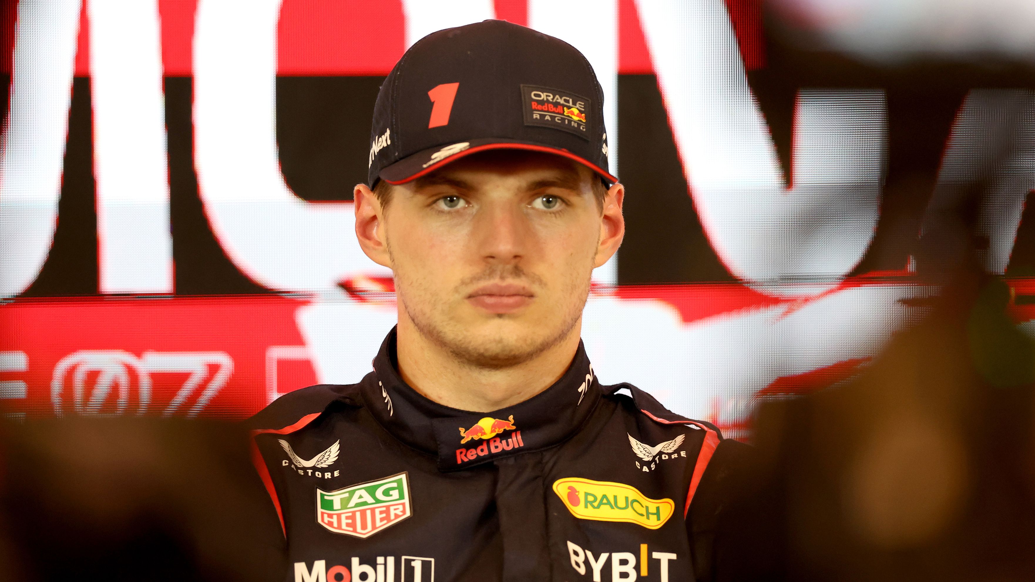 Max Verstappen speaks to media after qualifying at the Monaco Grand Prix.