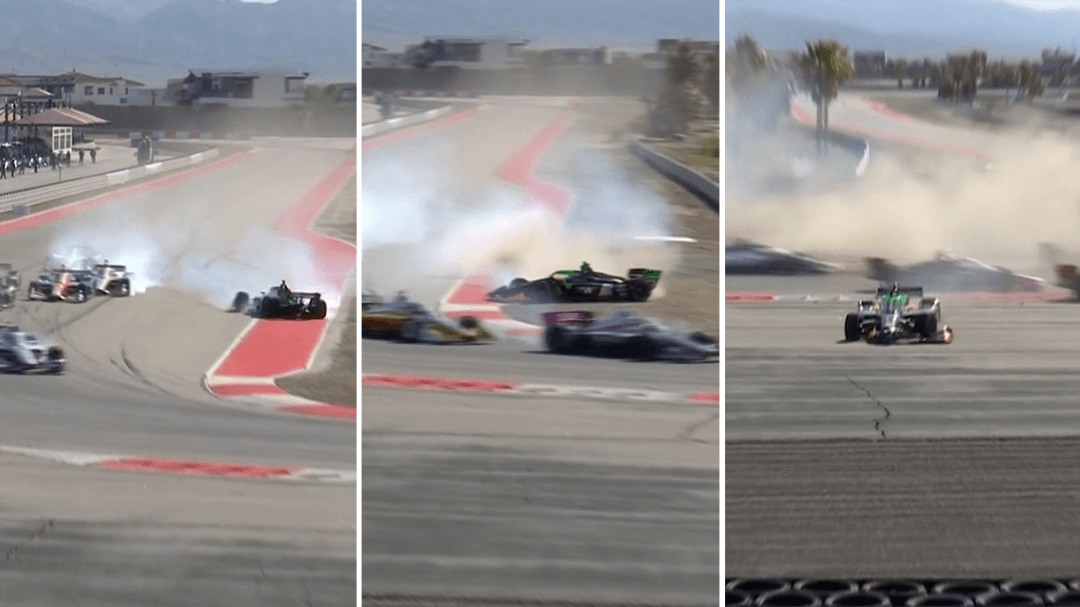 'Who's going to pay?': Romain Grosjean fumes as Will Power narrowly misses 'nasty' crash in million-dollar race