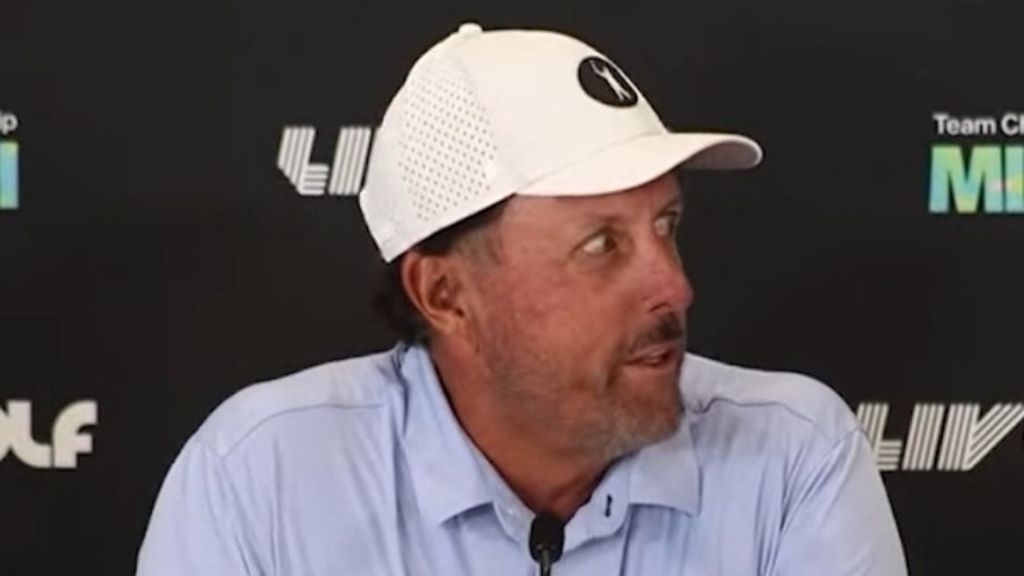 Phil Mickelson's 'green jacket' jibe at Brooks Koepka left the LIV Golf press crowd in stitches