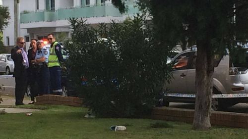 The woman was struck after a car left the road on Moate Avenue. (Rebecca Resuta/9news.com.au)