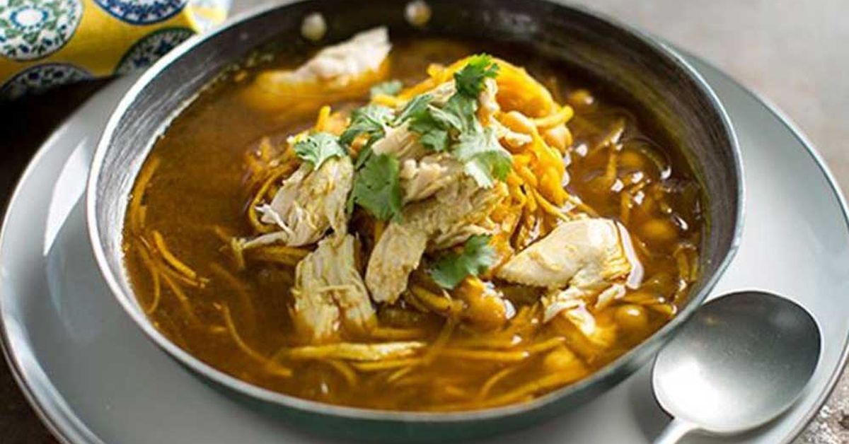 Dan Churchill's chicken noodle and chickpea soup - 9Kitchen