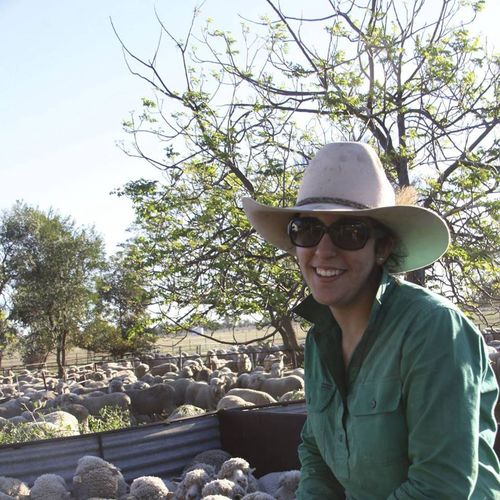 Anisha Thompson, 21, and husband Cory, 27, had had to sell thousands of sheep because of the QLD drought.